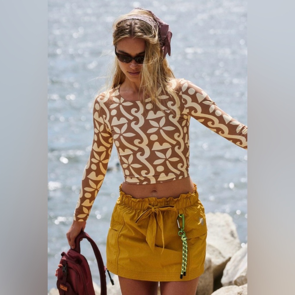 Free People Movement ~ In The Wild Skort ~ NWT Color ~ Ember Glow ~ XS - Picture 5 of 9